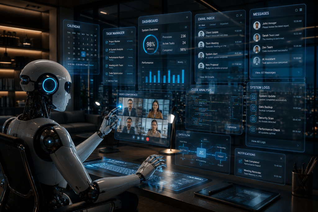 Humans and artificial intelligence working together in the future workplace