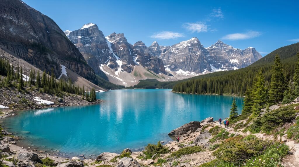 Best Hidden Places to Visit in Northern Pakistan for Families featuring a peaceful green meadow